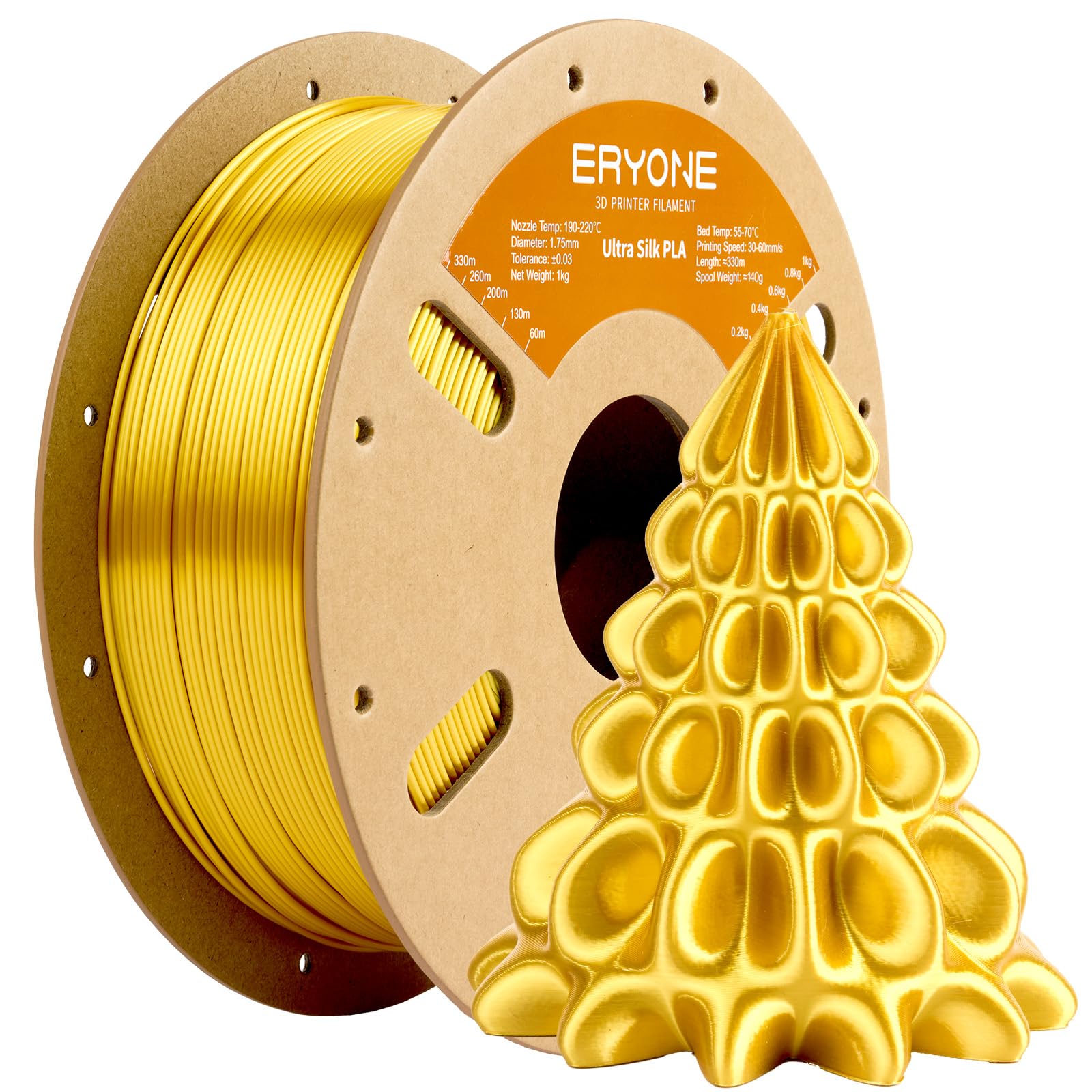 ERYONE Silk Filament PLA+ 1.75mm Shiny 3D Printer Filament, Multicolor PLA 4 in 1, 1kg (2.2LBS)/Spool, HS Silk Quadruple Color Aurora Dream (Teal Green & Violet & Electric Pink & Indigo) - The misfit market