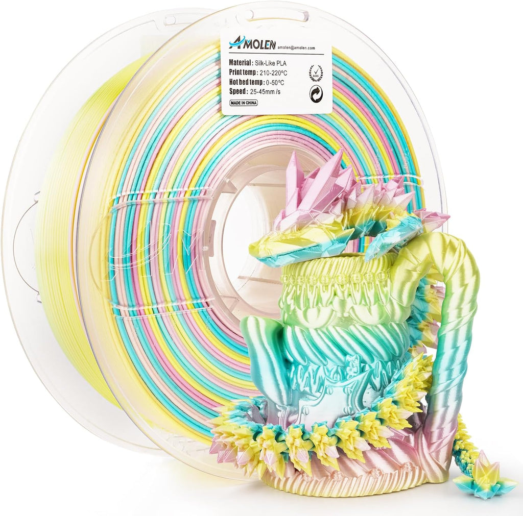 PLA Silk Rainbow 1.75mm, 1KG/2.2LB - The misfit market