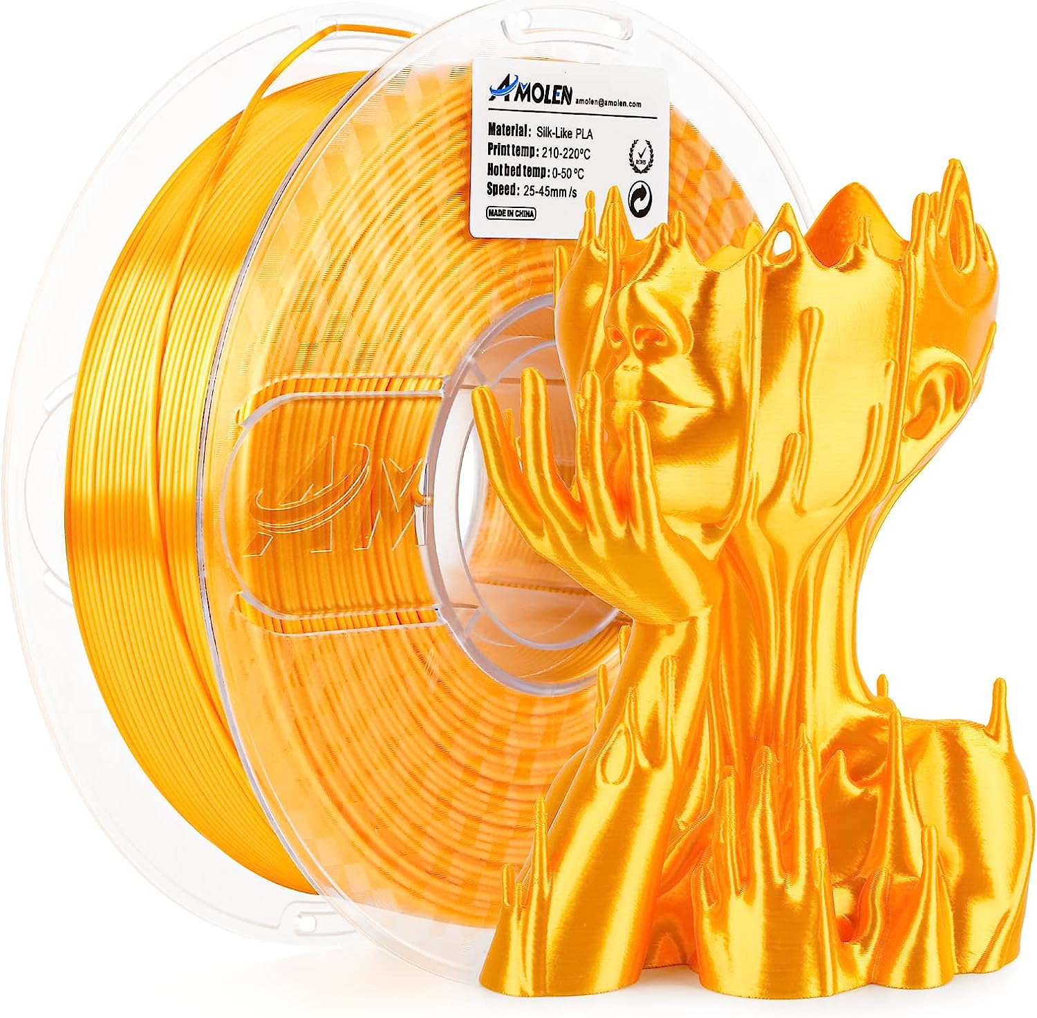 PLA Silk Basic 1.75mm, 1KG/2.2LB - The misfit market