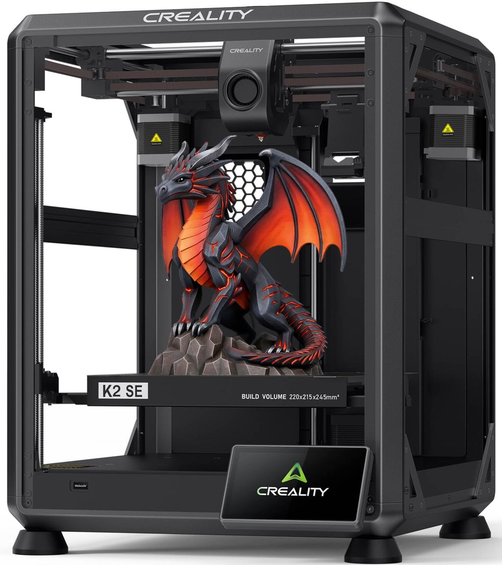 Creality K2 SE 3D Printer, 500mm/s High-Speed Printing, Support Multi Color 3D Printing Needs CFS, Solid Metal Build, Auto Leveling, Direct Drive Extruder, Quick-Swap Nozzle, 220×215×245mm Print Size - The misfit market