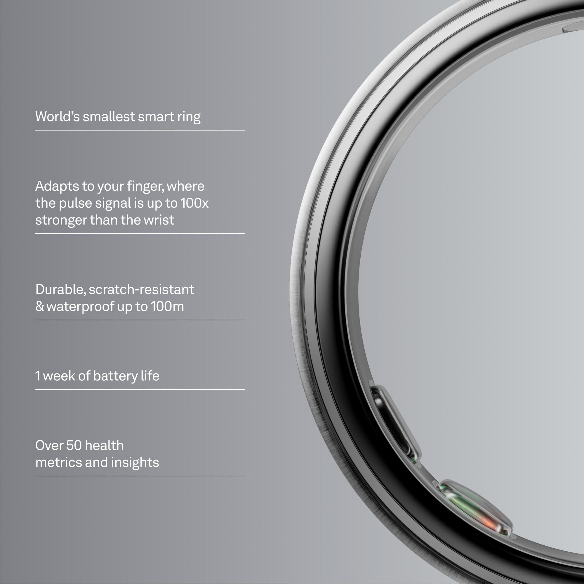 Oura Ring Smart Health Tracker - The World's Smallest Ring for Accurate Sleep, Activity, and Wellness Insights - The misfit market