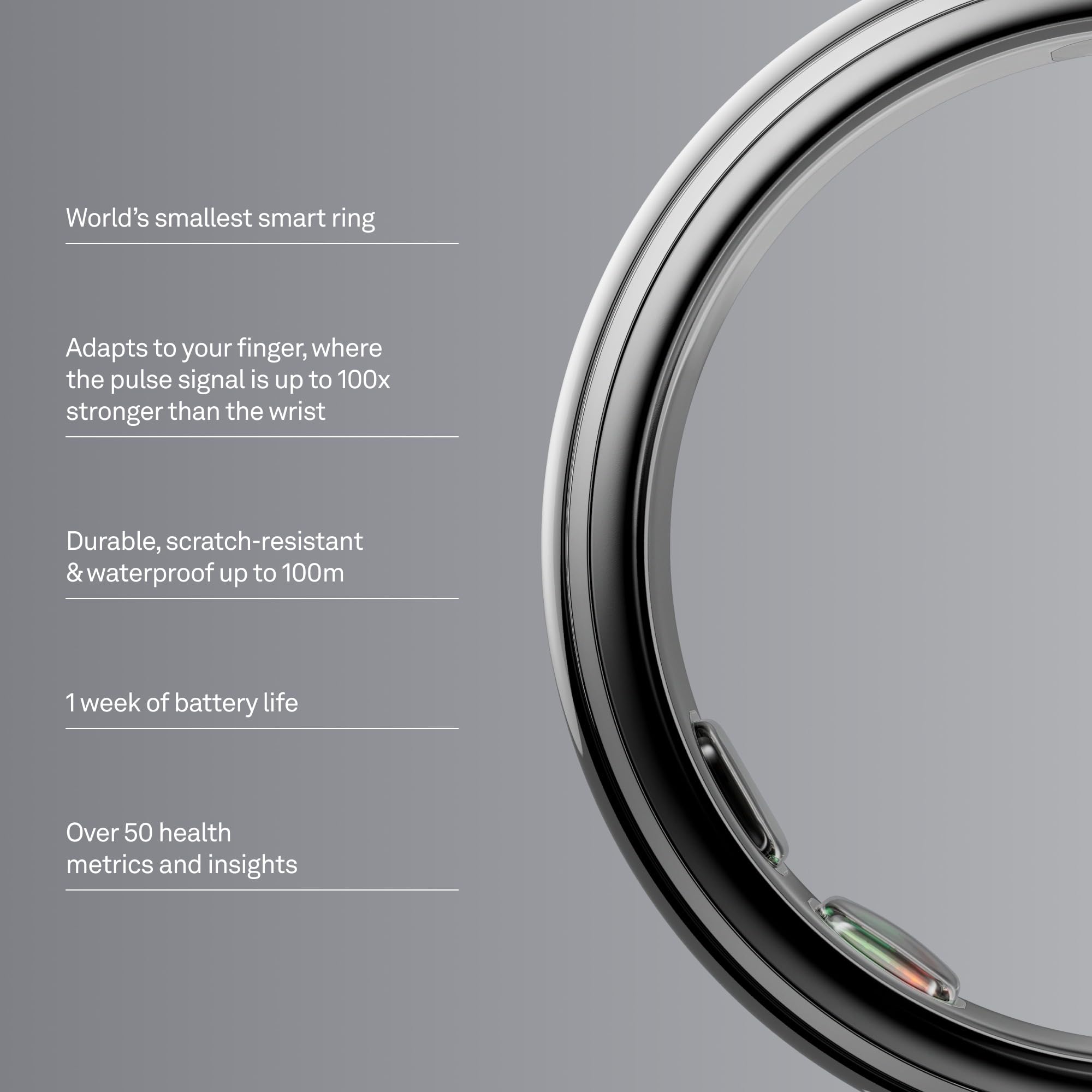 Oura Ring Smart Health Tracker - The World's Smallest Ring for Accurate Sleep, Activity, and Wellness Insights - The misfit market