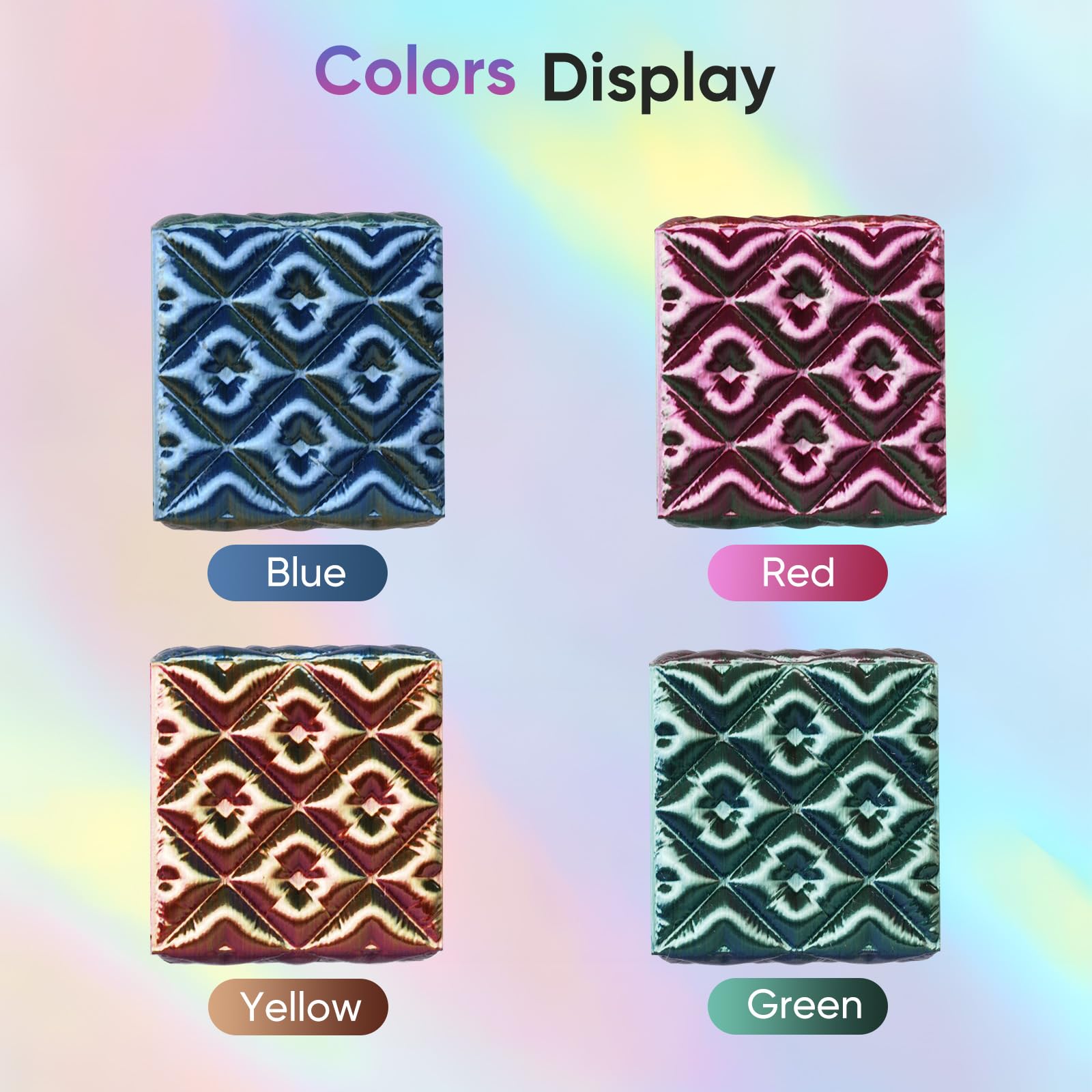 ERYONE Silk Filament PLA+ 1.75mm Shiny 3D Printer Filament, Multicolor PLA 4 in 1, 1kg (2.2LBS)/Spool, HS Silk Quadruple Color Aurora Dream (Teal Green & Violet & Electric Pink & Indigo) - The misfit market