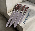 Best Chef Knife Set – 13” Handmade Damascus Steel Chef Knife with Rosewood Handle & Leather Sheath - The misfit market