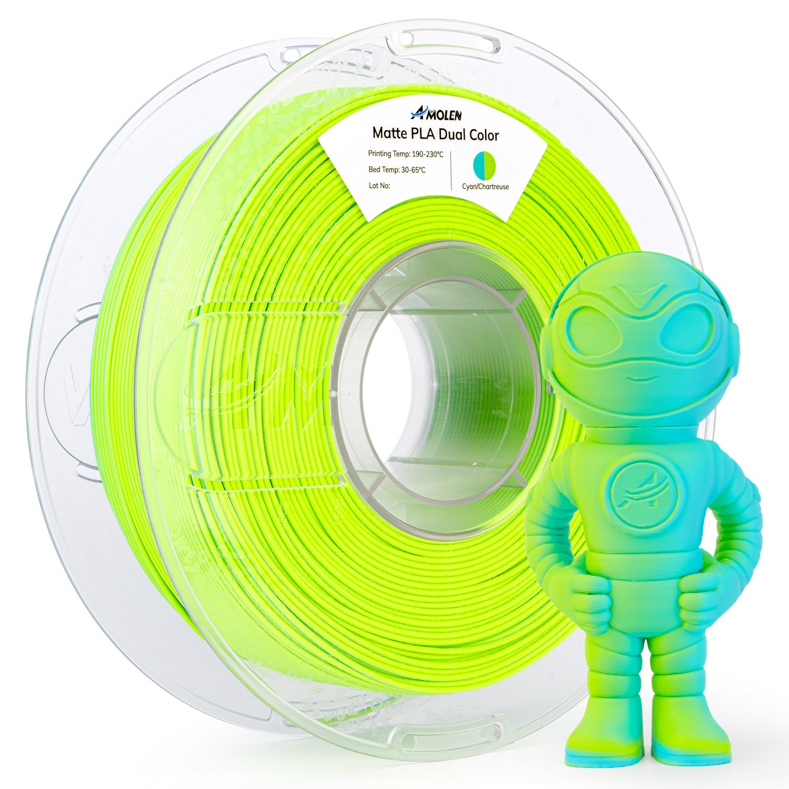 PLA Matte Dual Filament 1.75mm, 1KG/2.2LB - The misfit market