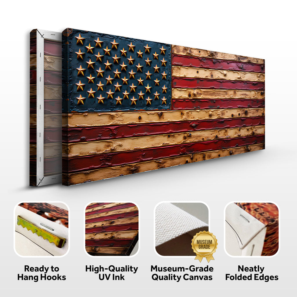 Old Glory American Flag Wall Art - The misfit market