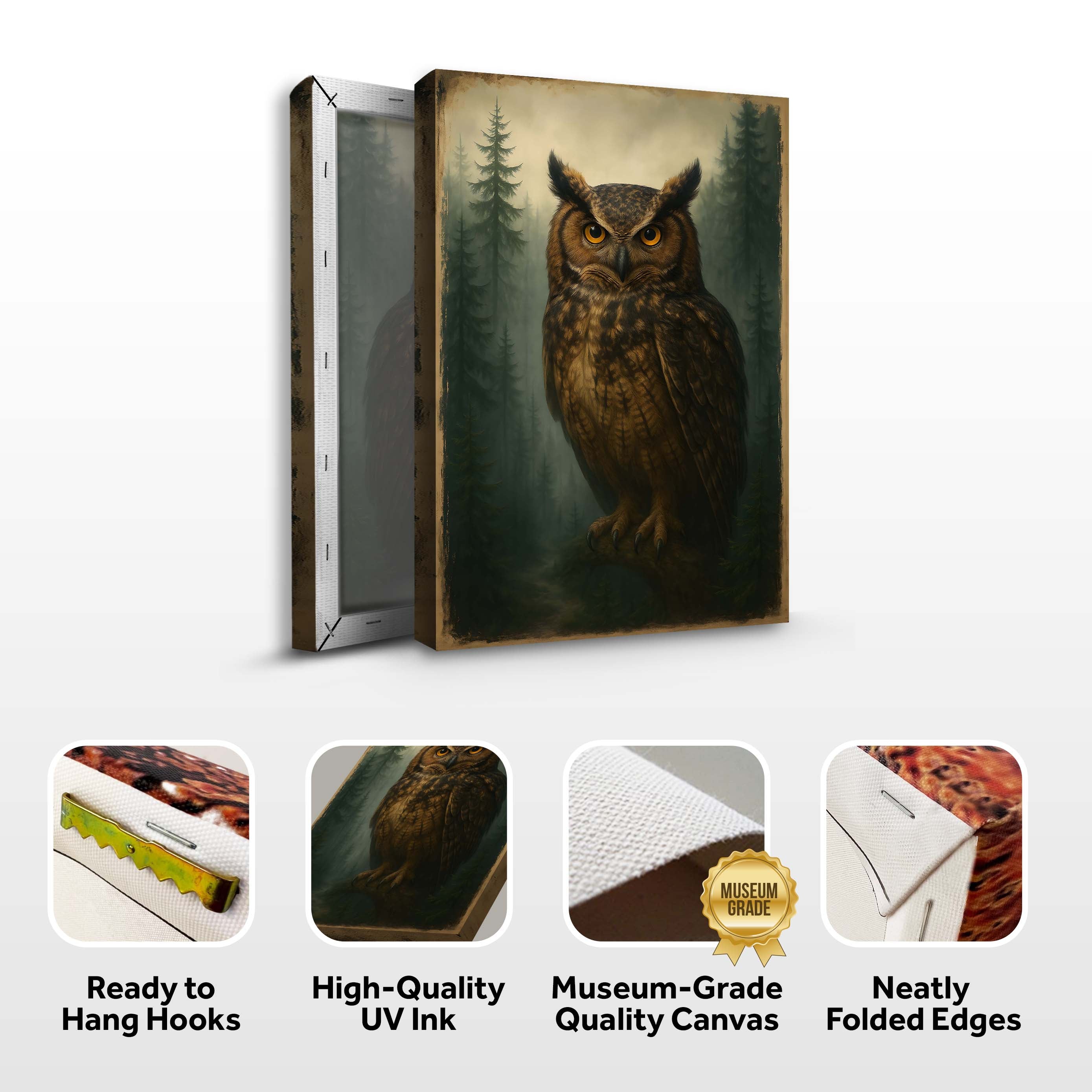 Watcher Of The Woods Owl Wall Art - The misfit market