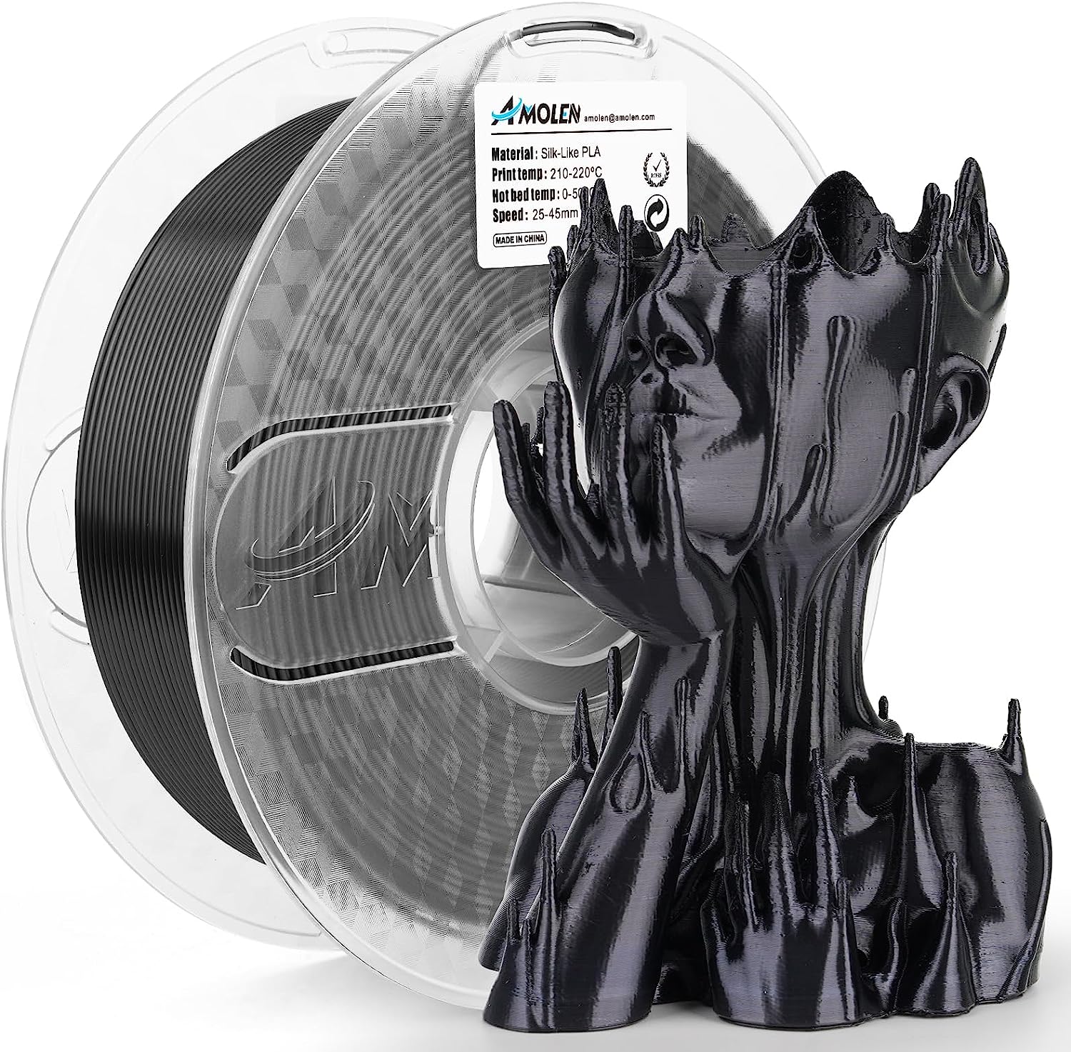 PLA Silk Basic 1.75mm, 1KG/2.2LB - The misfit market