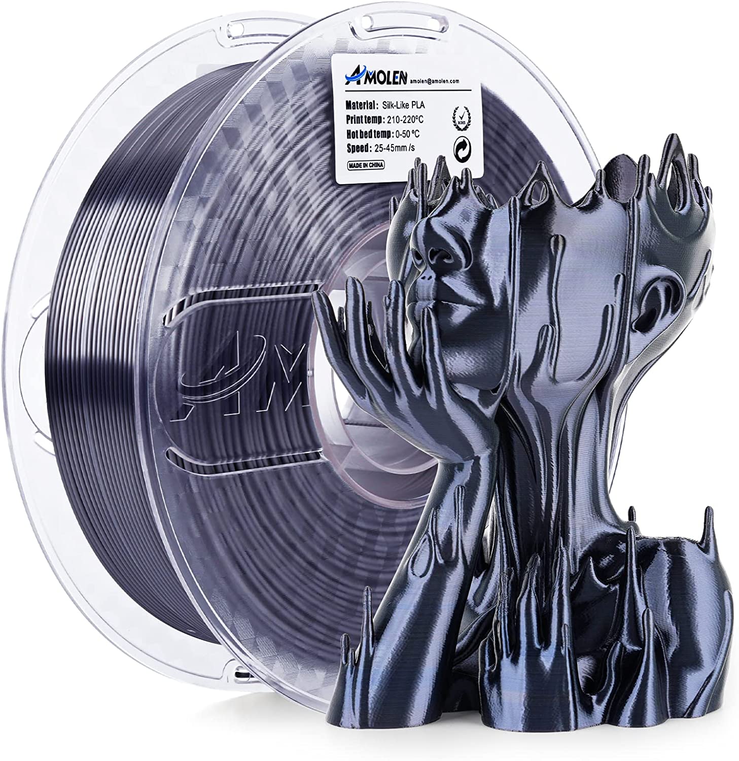 PLA Silk Basic 1.75mm, 1KG/2.2LB - The misfit market