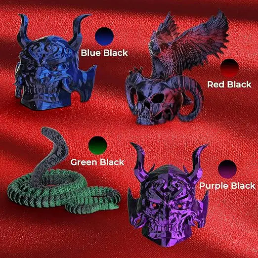 Dual Color 3D Printing Filament Pack 4x200g | the misfit market - The misfit market