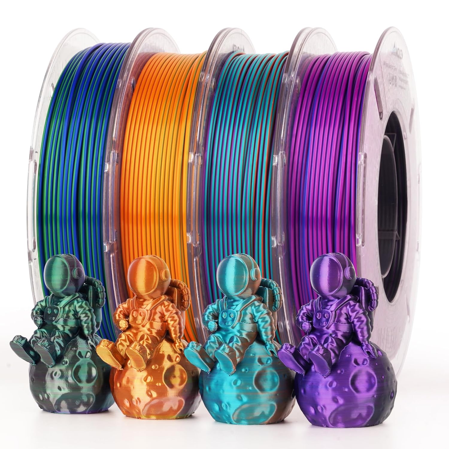 PLA Silk Triple Color Variety Pack (4x200g) - 1.75MM - The misfit market