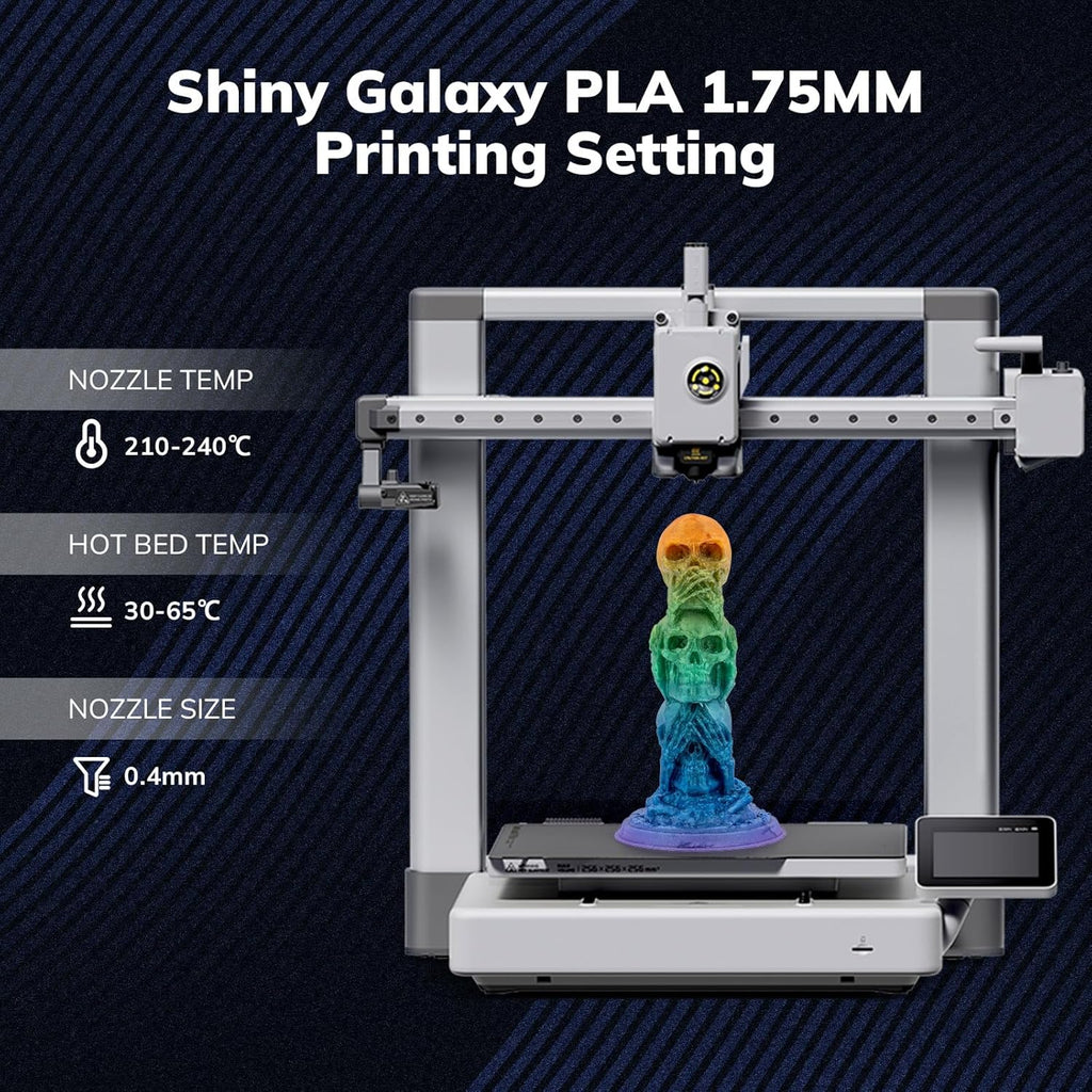 PLA Galaxy / Sparkle & Shiny 1.75mm, 1KG/2.2LB - The misfit market