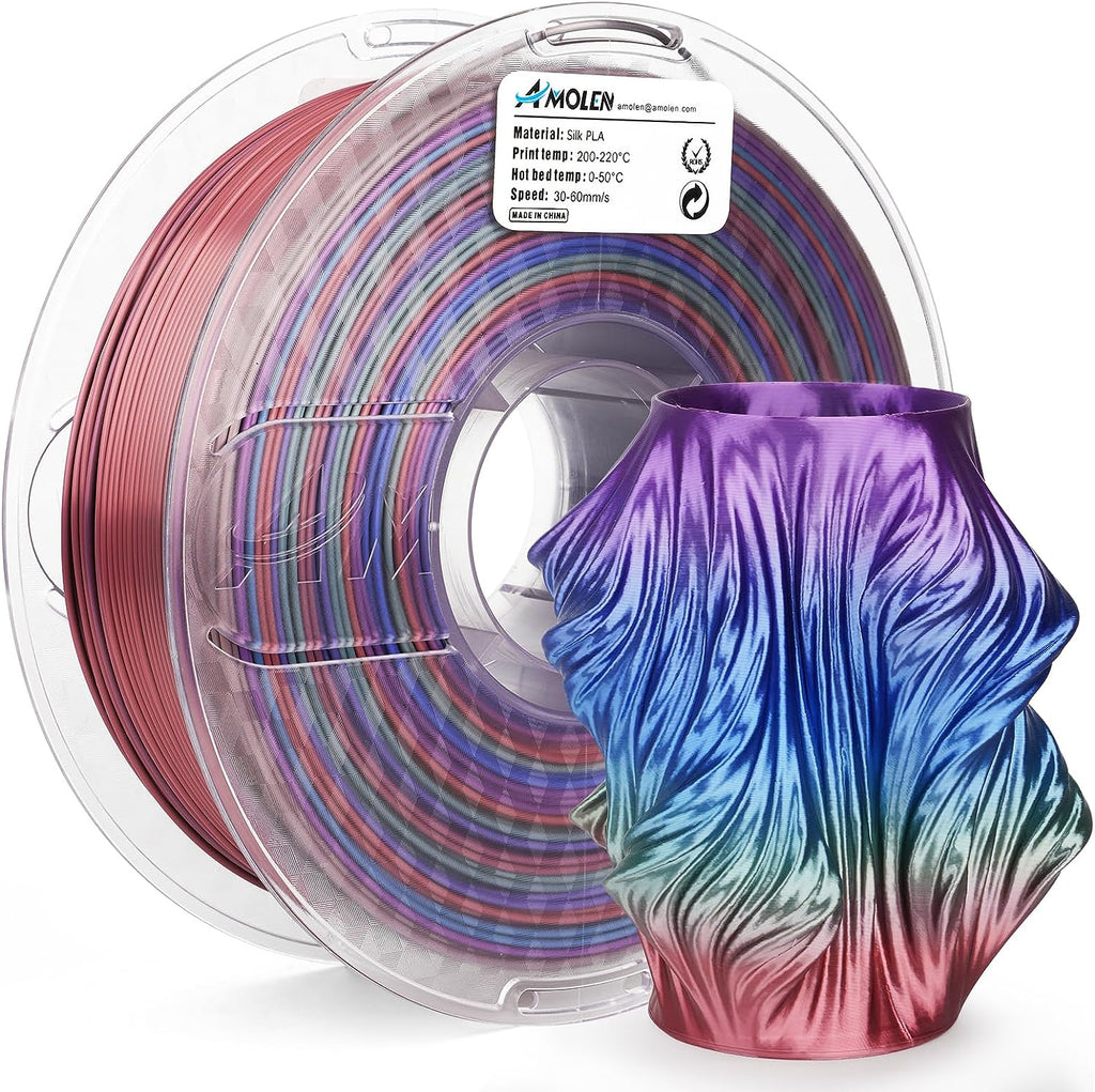 PLA Silk Rainbow 1.75mm, 1KG/2.2LB - The misfit market