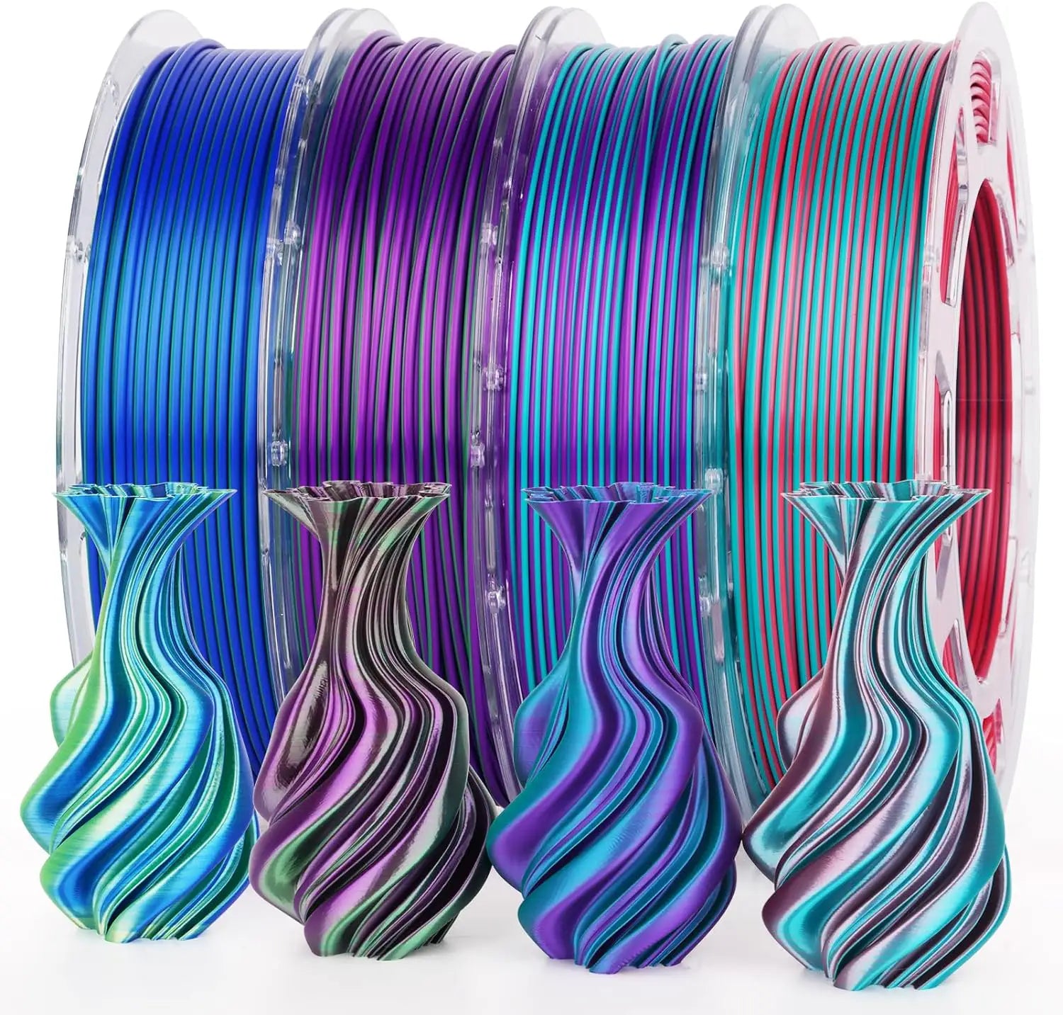 Dual Color 3D Printing Filament Pack 4x200g | the misfit market - The misfit market