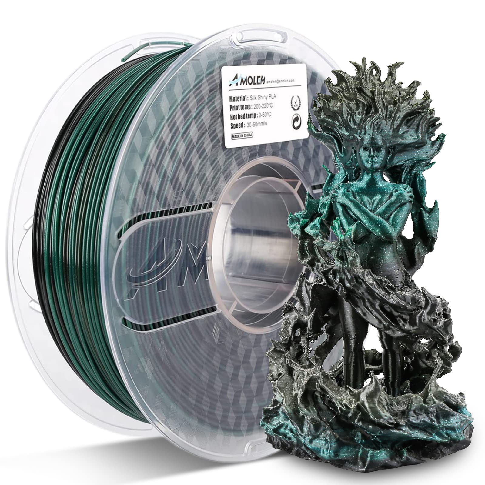 PLA Silk Shiny Gradient 1.75mm, 1KG/2.2LB - The misfit market