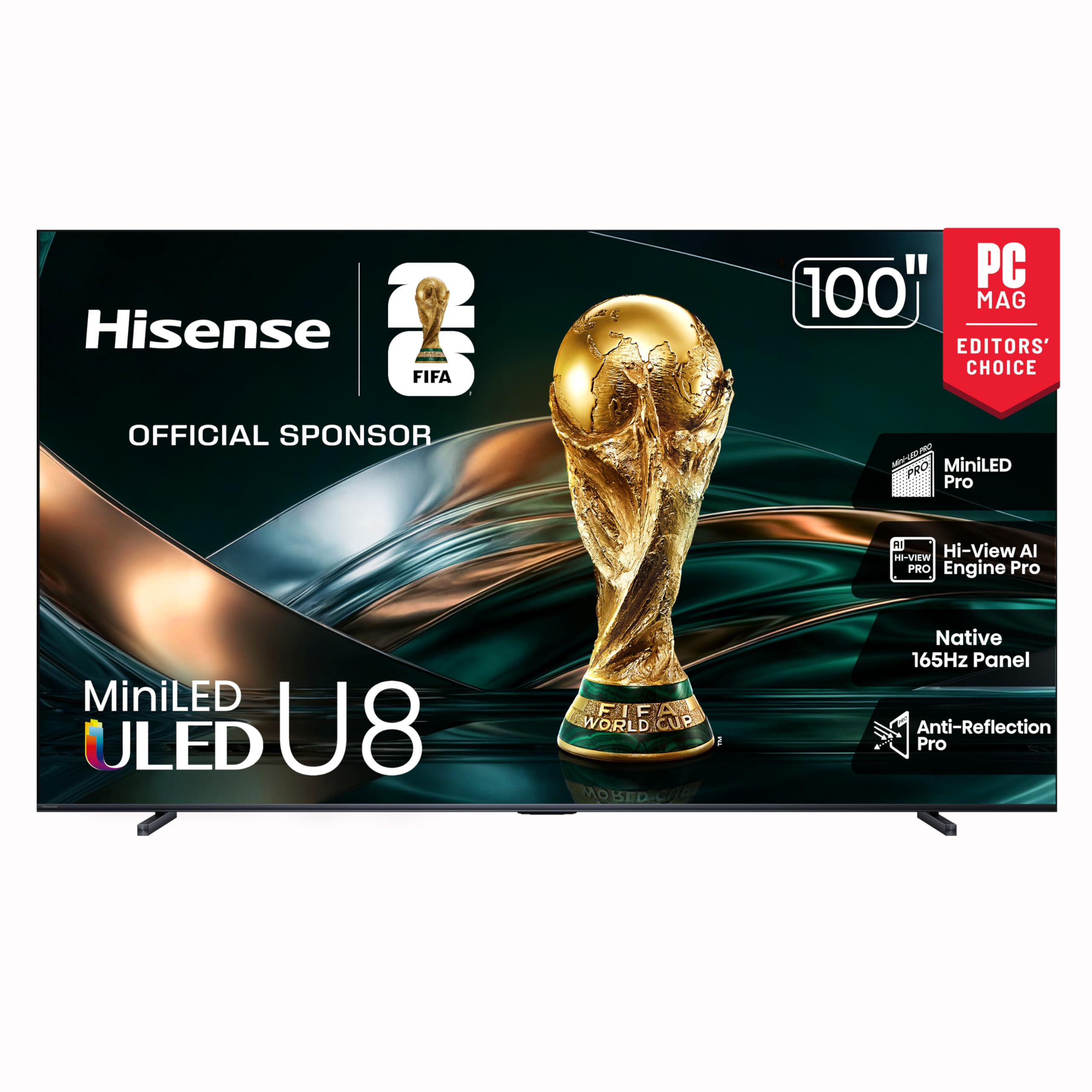 Hisense 55" U8 Series ULED Mini-LED 4K UHD Smart Google TV (55U8QG) - QLED, Native 165Hz, VRR 288, Up to LD5600, 5000 Nits, HDR10+, Dolby Vision IQ · Atmos, IMAX Enhanced, 4.1.2 Ch Audio - The misfit market
