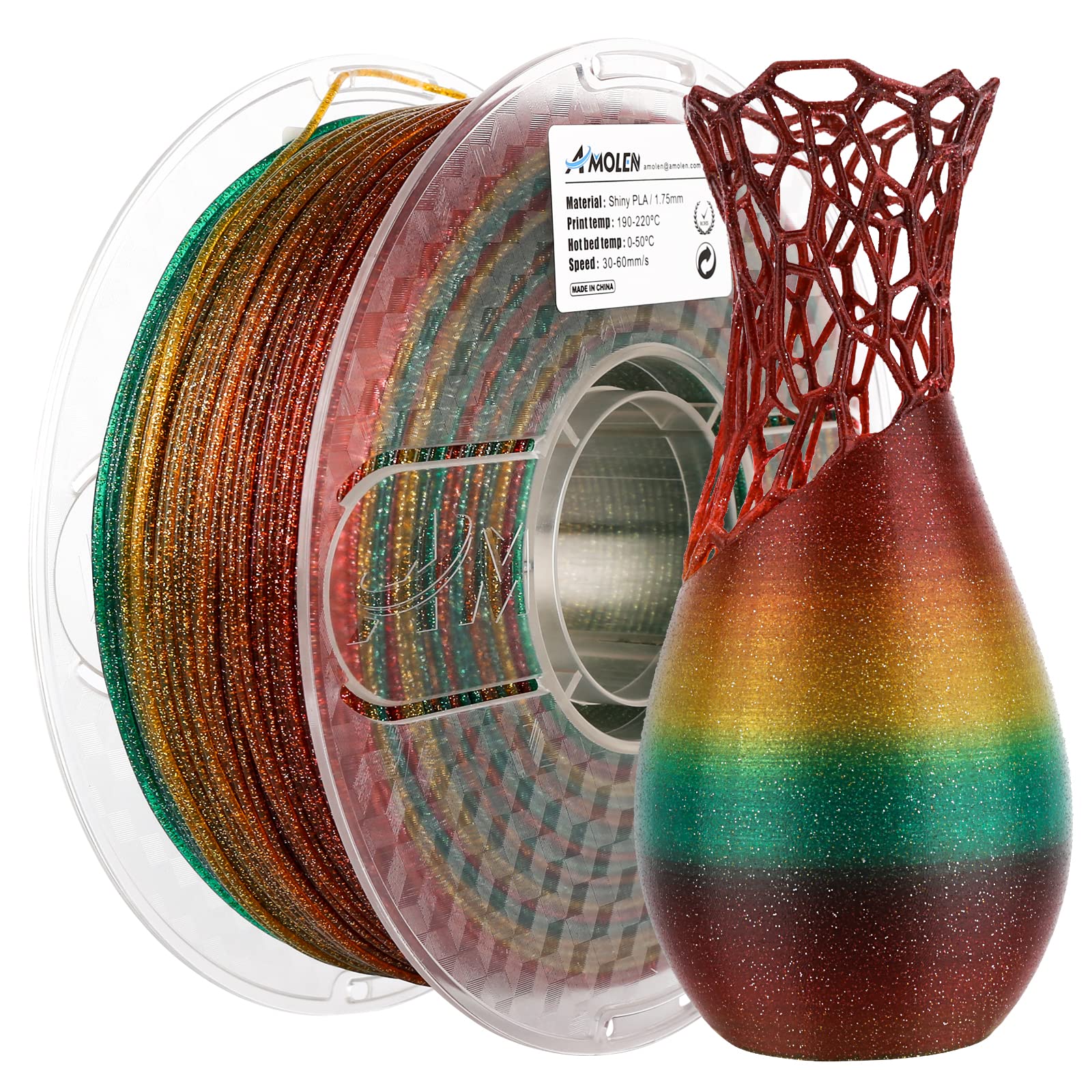 PLA Galaxy / Sparkle & Shiny 1.75mm, 1KG/2.2LB - The misfit market