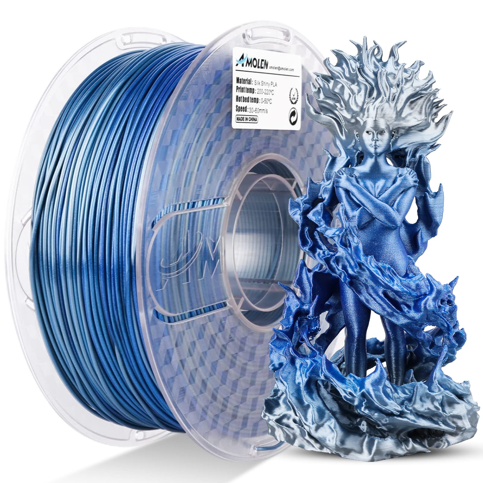PLA Silk Shiny Gradient 1.75mm, 1KG/2.2LB - The misfit market