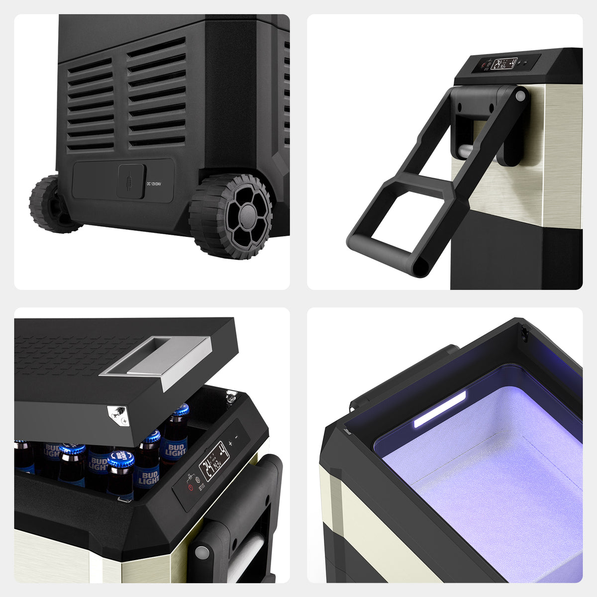 JP40 Pro Dual Zone Wheeled Portable Freezer | ICECO | 40 LT - The misfit market
