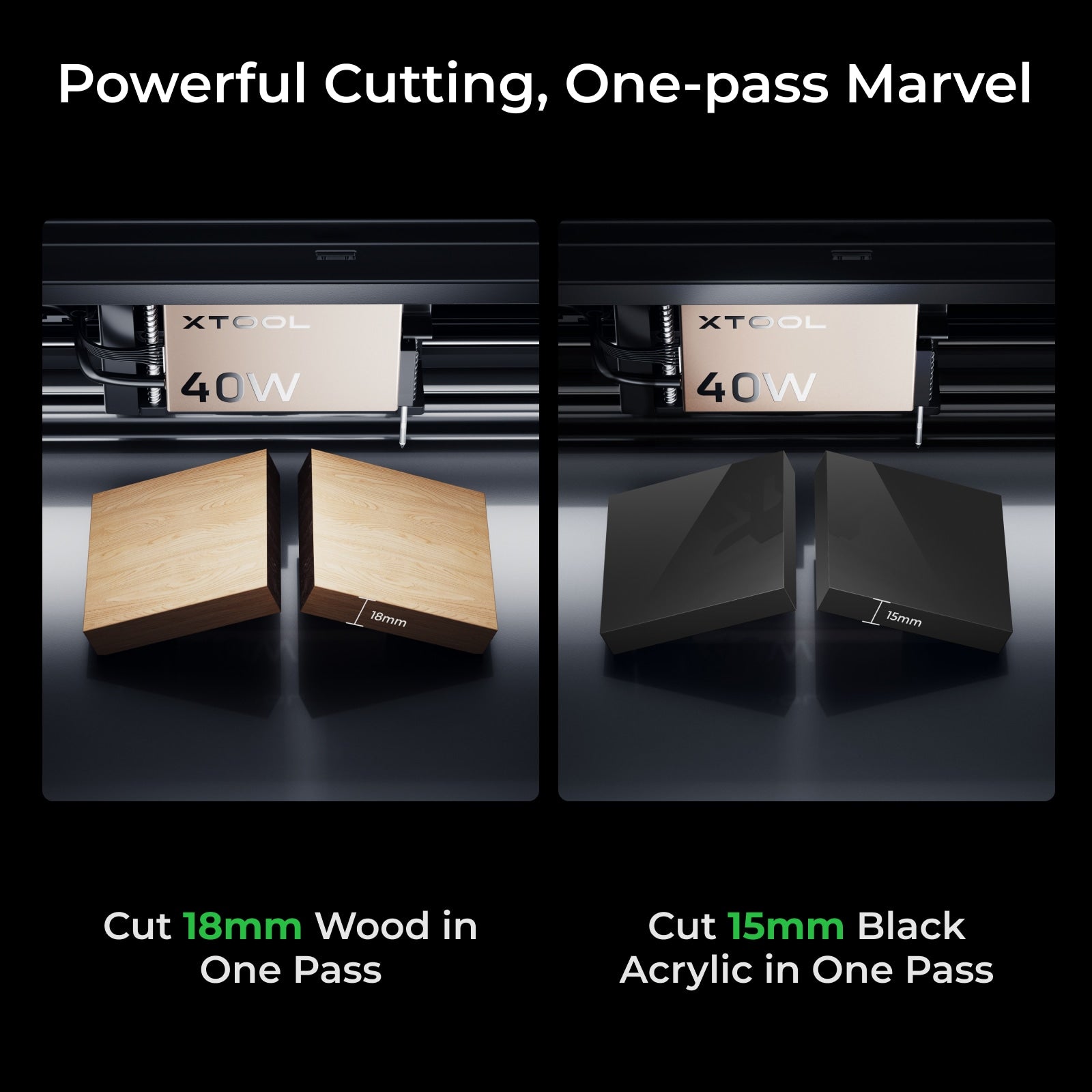 xTool S1 + 1064nm IR Laser Kit: Enclosed Diode Laser Engraver & Cutter - The misfit market