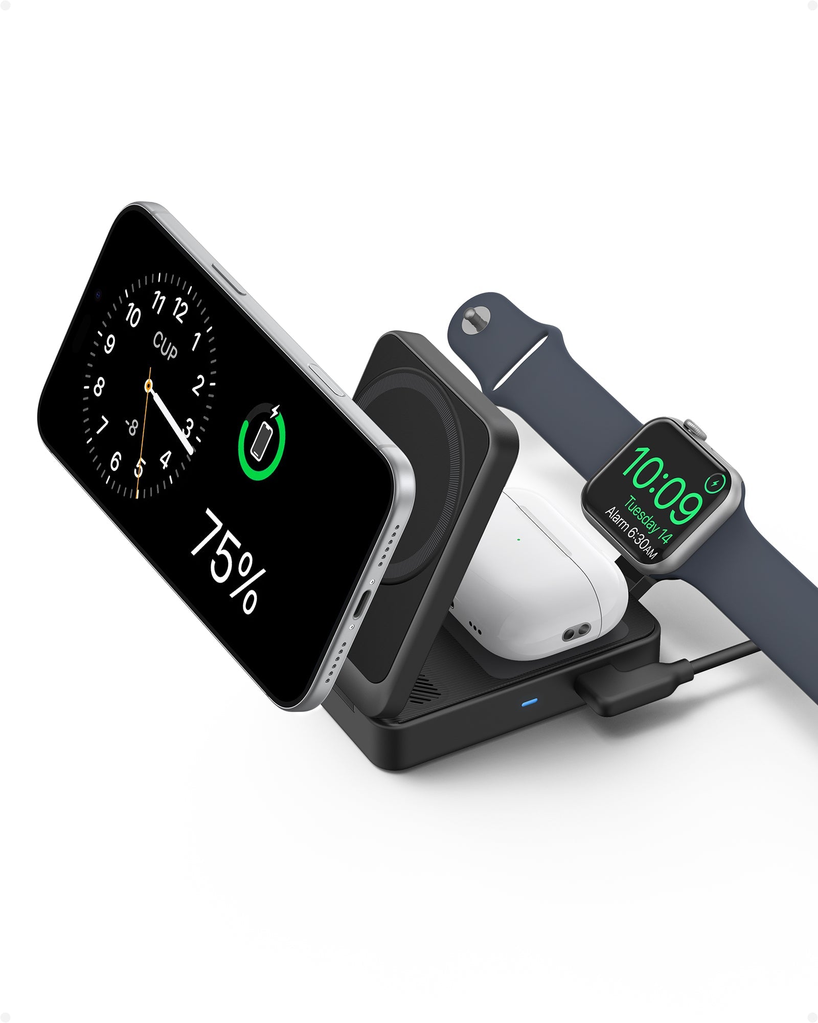 Anker MagGo Wireless Charging Station (Foldable 3-in-1) - The misfit market