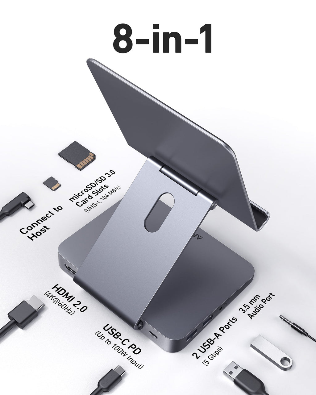 Anker <b>551</b> USB-C Hub (8-in-1, Tablet Stand) - The misfit market