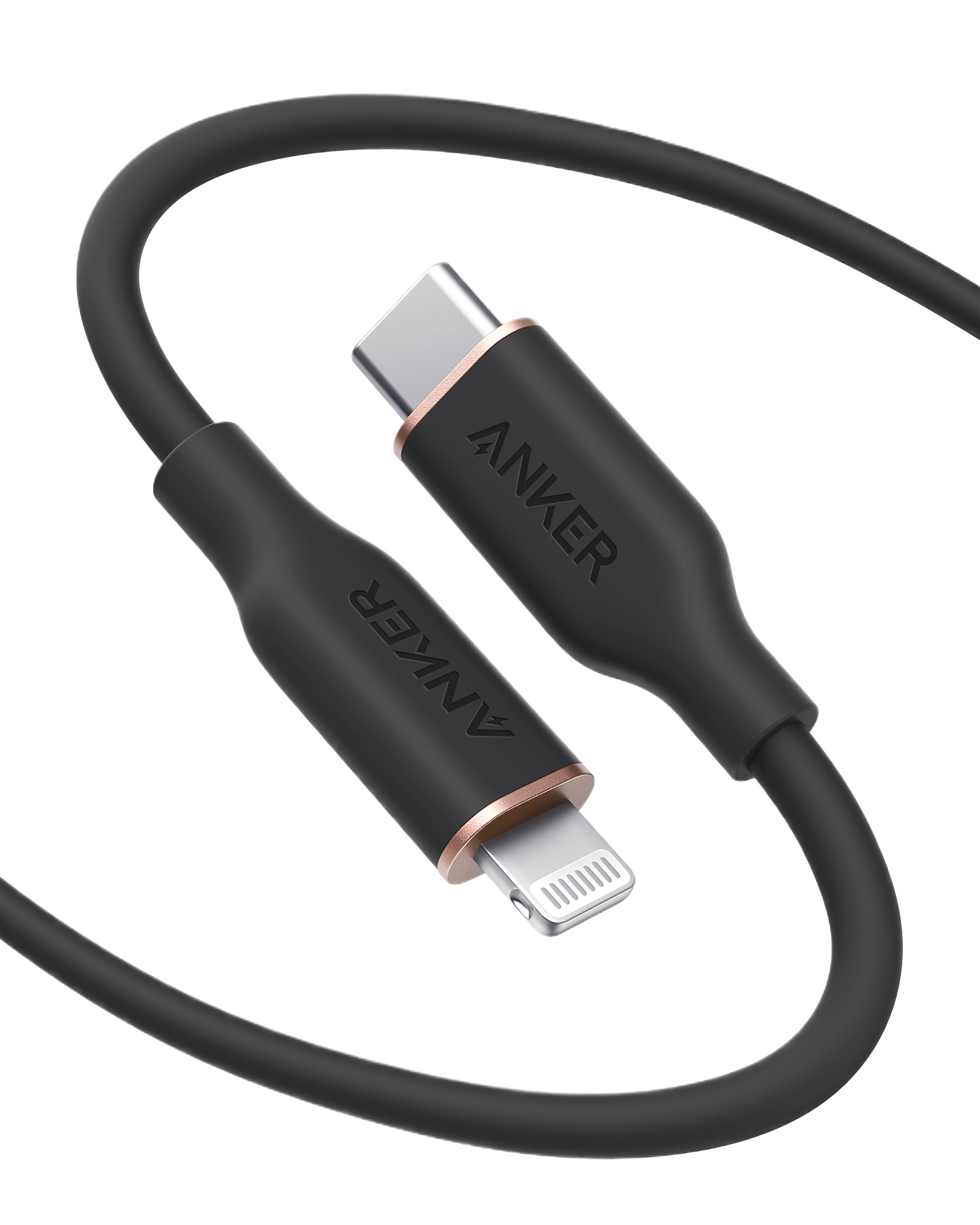 Anker <b>641</b> USB-C to Lightning Cable (Flow, 3 ft Silicone) - The misfit market