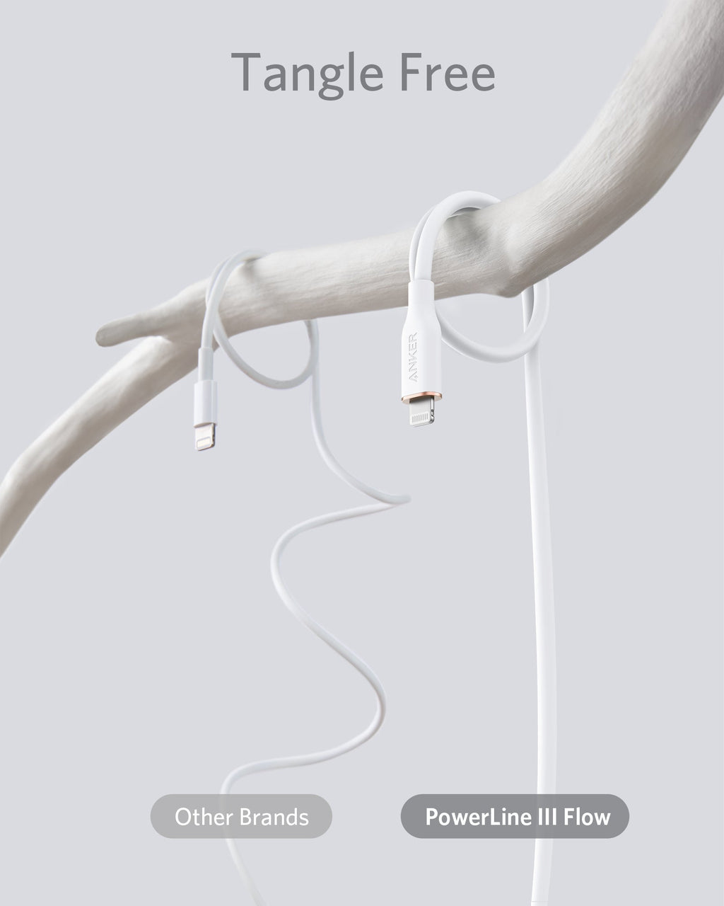 Anker <b>641</b> USB-C to Lightning Cable (Flow, 3 ft Silicone) - The misfit market
