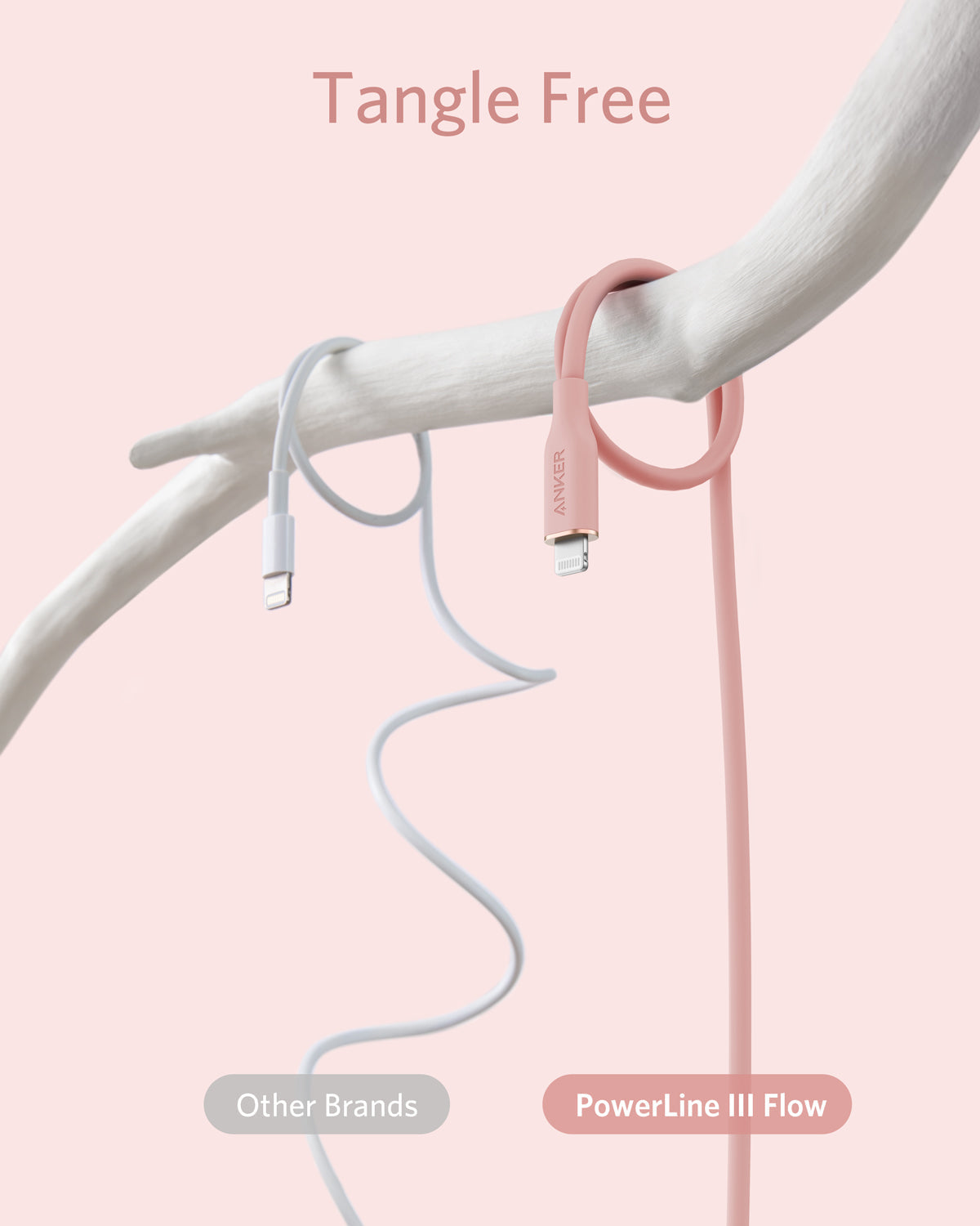 Anker <b>641</b> USB-C to Lightning Cable (Flow, 3 ft Silicone) - The misfit market
