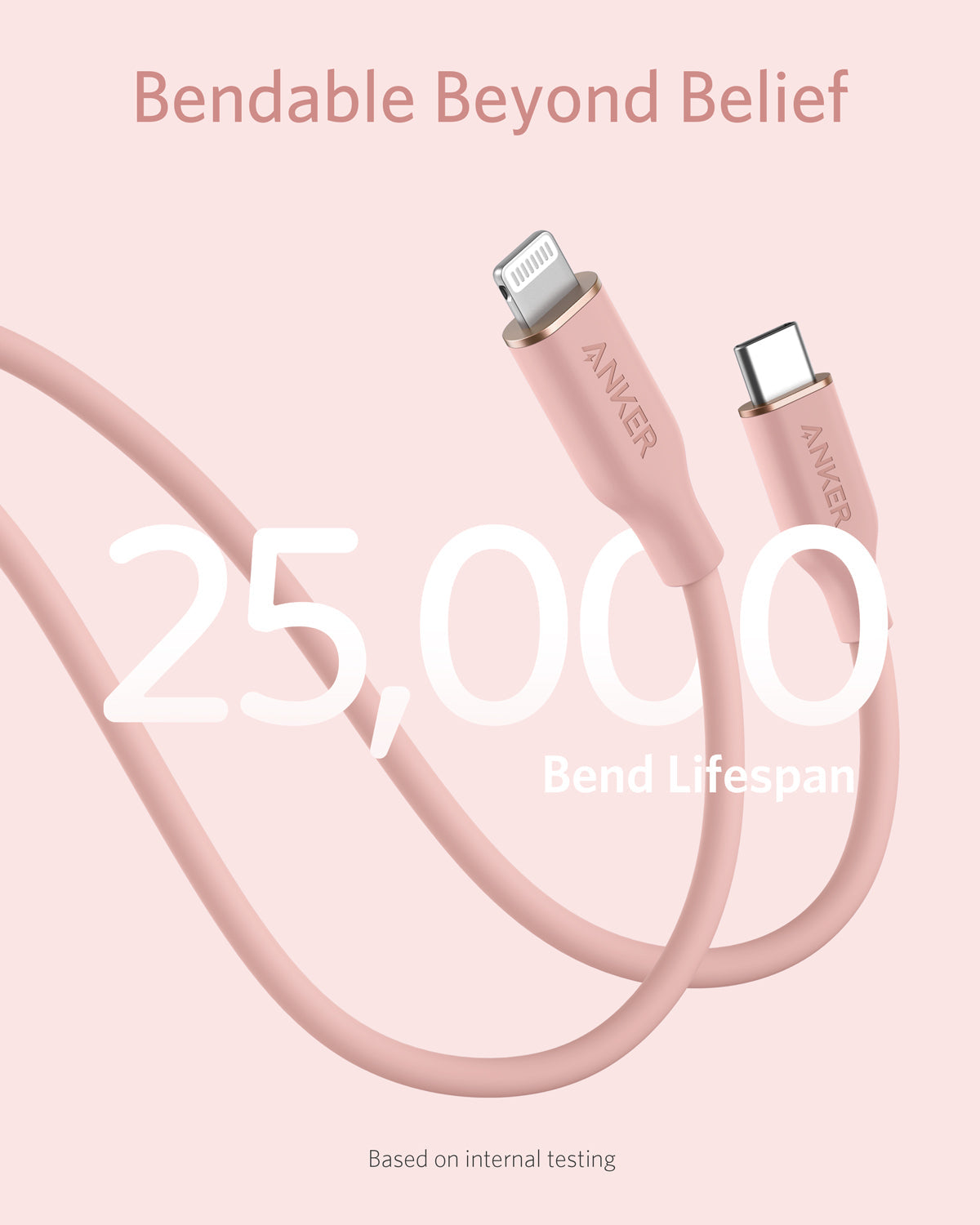 Anker <b>641</b> USB-C to Lightning Cable (Flow, 3 ft Silicone) - The misfit market