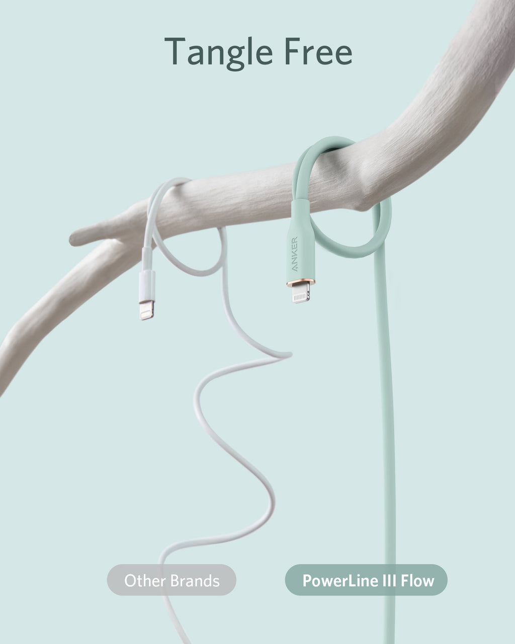Anker <b>641</b> USB-C to Lightning Cable (Flow, 3 ft Silicone) - The misfit market