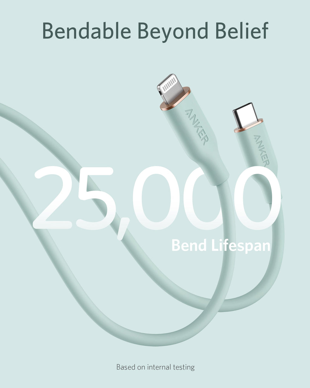 Anker <b>641</b> USB-C to Lightning Cable (Flow, 3 ft Silicone) - The misfit market