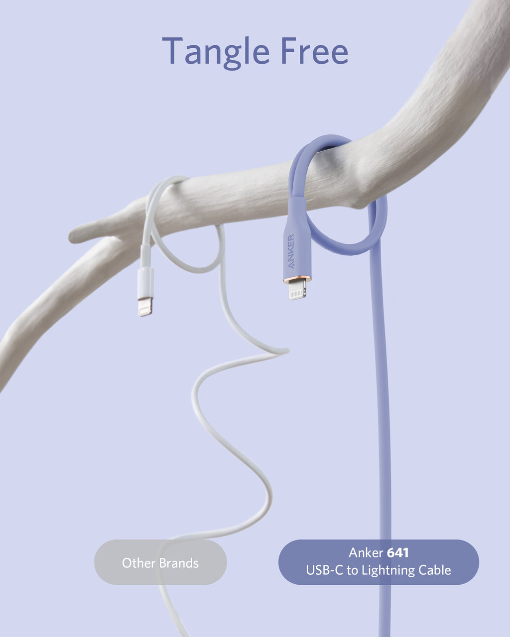 Anker <b>641</b> USB-C to Lightning Cable (Flow, 3 ft Silicone) - The misfit market