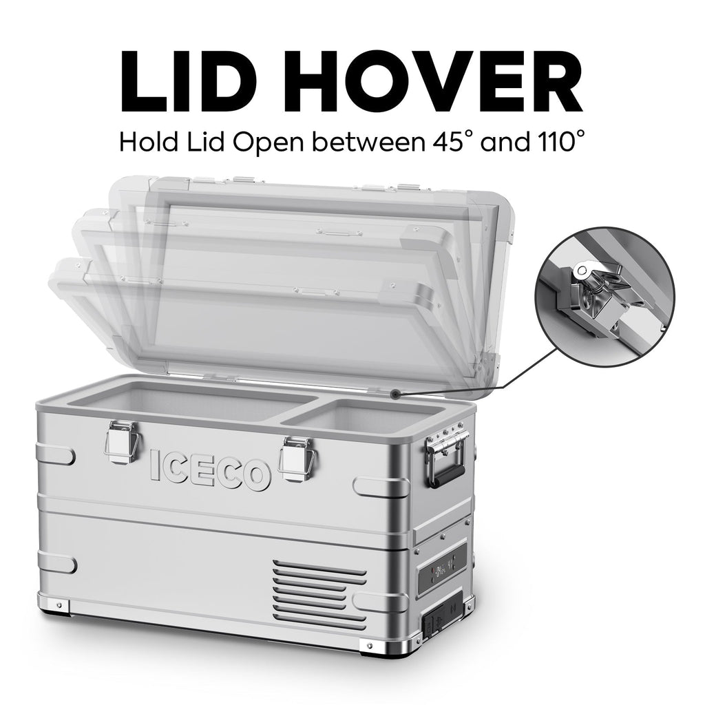 APL35 Dual Zone Aluminum Fridge refrigerator| ICECO | 35 LT - The misfit market