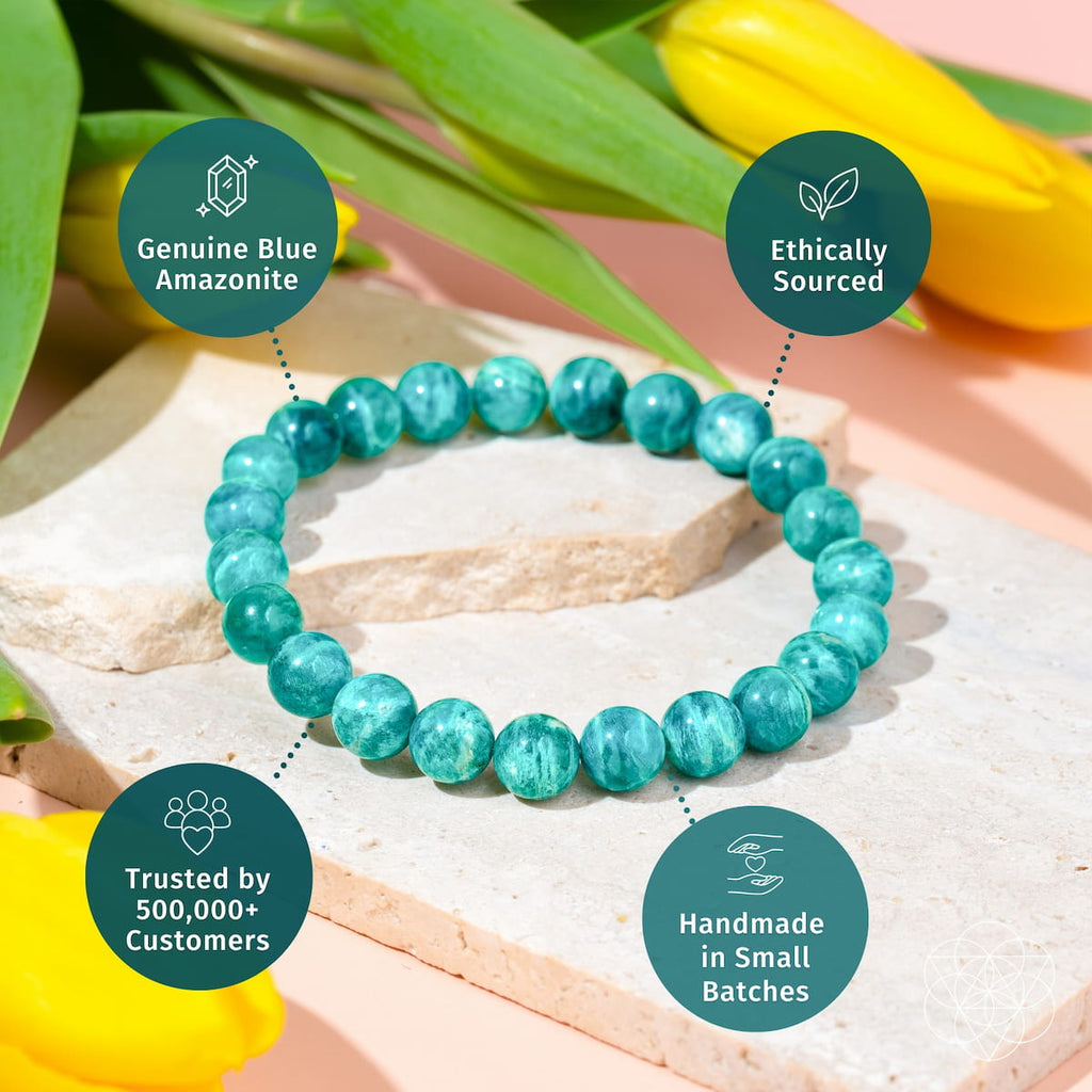 Empire of Her Own – Premium Blue Amazonite Bracelet - The misfit market