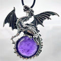 Crystal Dragon Necklace with Crystal Pendant | the misfit market - The misfit market