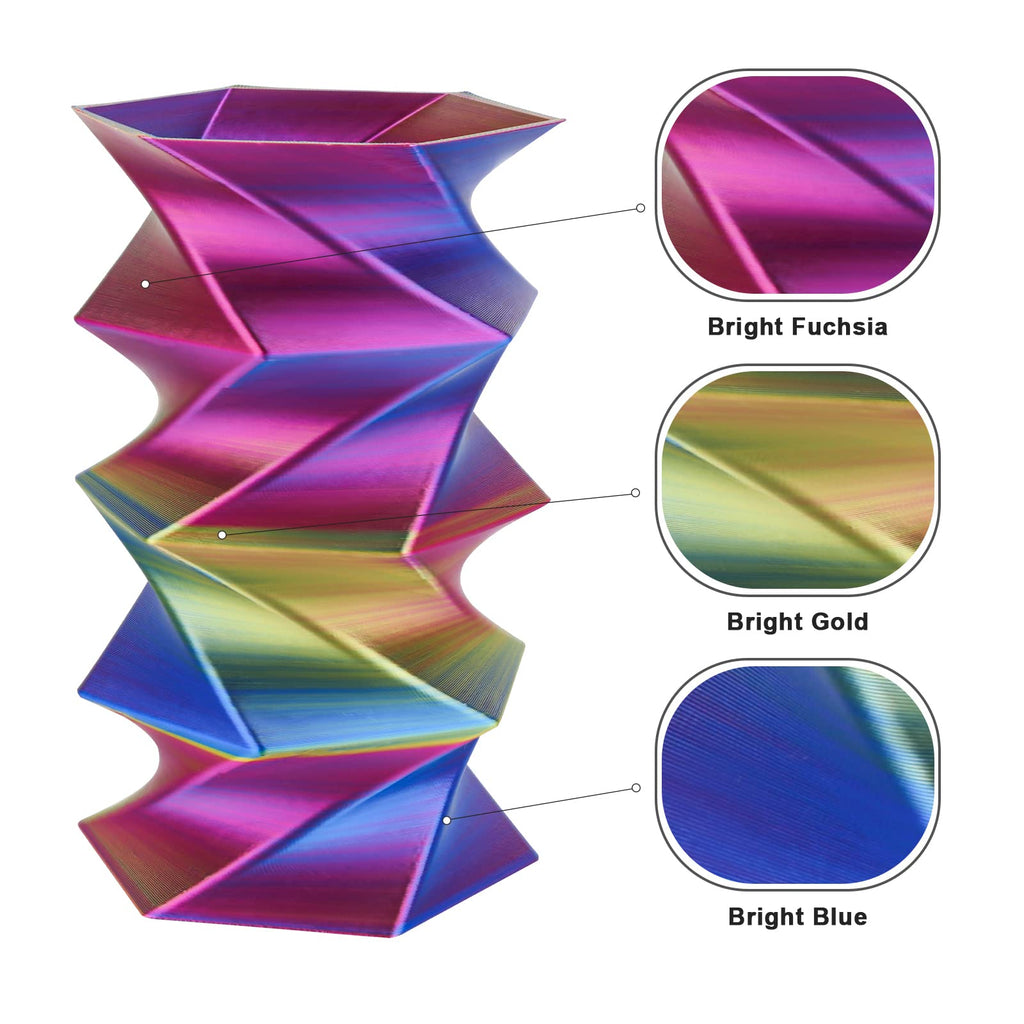 PLA Silk Triple Color Variety Pack (4x200g) - 1.75MM - The misfit market