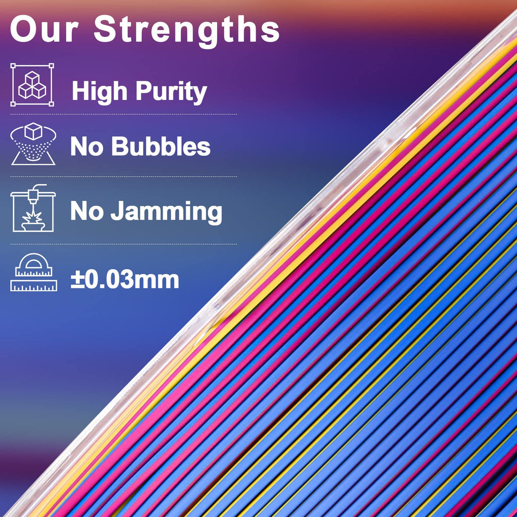 PLA Silk Triple Color Variety Pack (4x200g) - 1.75MM - The misfit market
