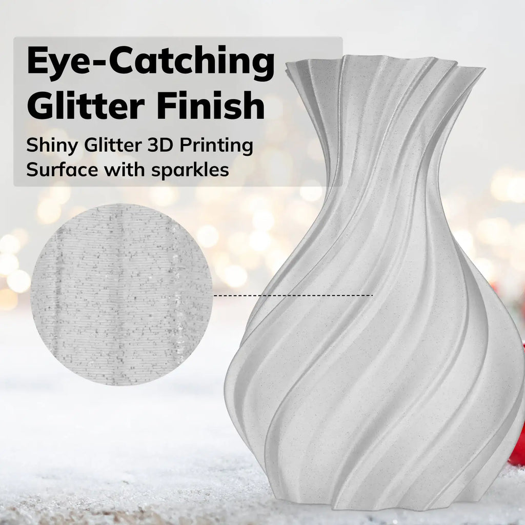 PLA Shiny Glitter 1.75mm, 1KG/2.2LB - The misfit market