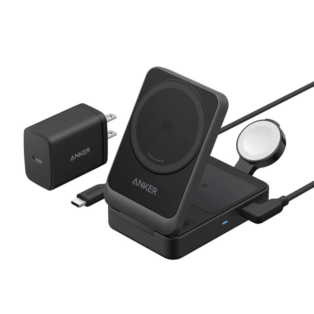 Anker MagGo Wireless Charging Station (Foldable 3-in-1) - The misfit market