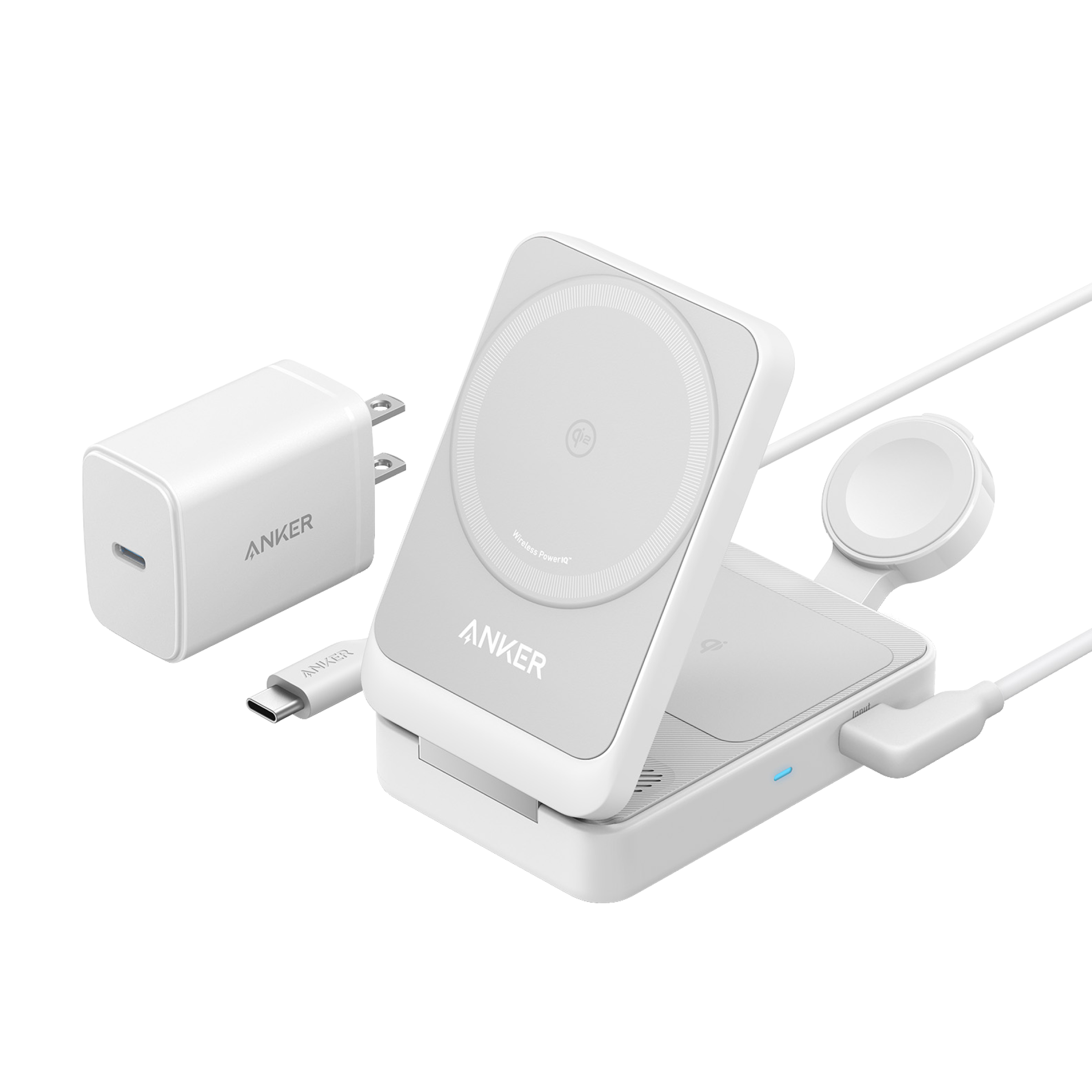 Anker MagGo Wireless Charging Station (Foldable 3-in-1) - The misfit market