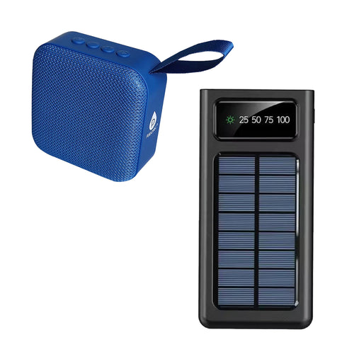Adventure Power & Sound Bundle – Portable Solar Power Bank + 360° Wireless Speaker - The misfit market