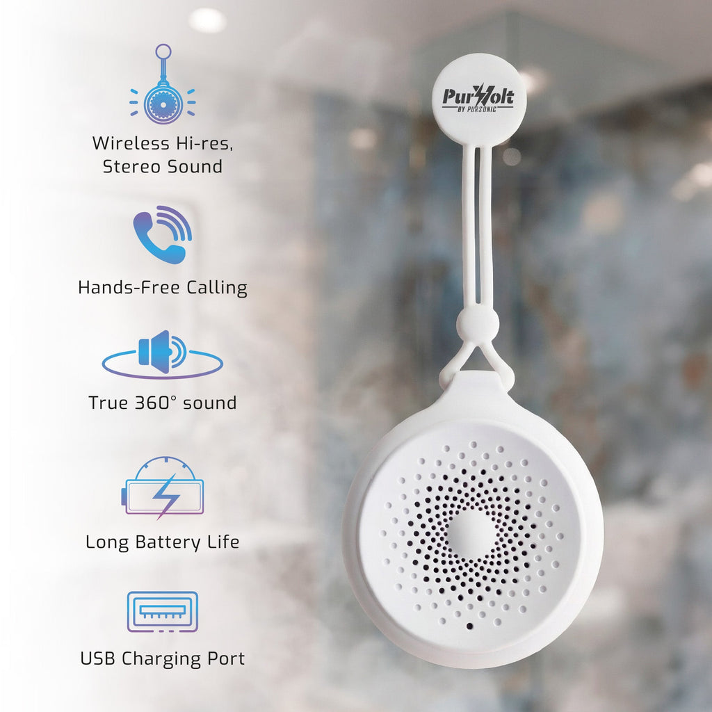 Pursonic Peak Wireless Speaker & Pursonic Waterproof Wireless Speaker Bundle – 360° Hi-Res Sound Anywhere, Anytime - The misfit market