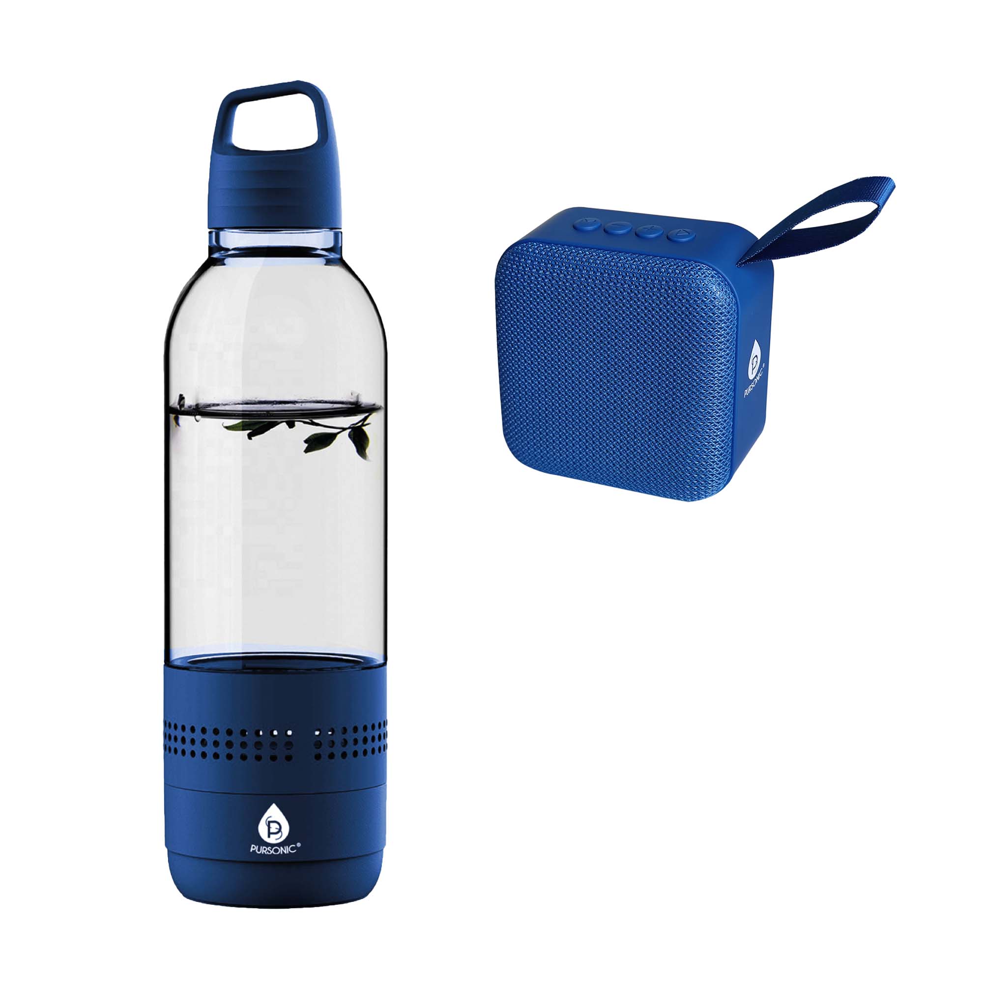 Pursonic Wireless Hydration & Sound Bundle – 2-in-1 Water Bottle Speaker & Portable Wireless Speaker - The misfit market