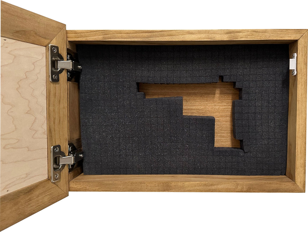 Bald Eagle & American Flag Patriotic Decorative Wall-Mounted Secure Gun Cabinet - The misfit market