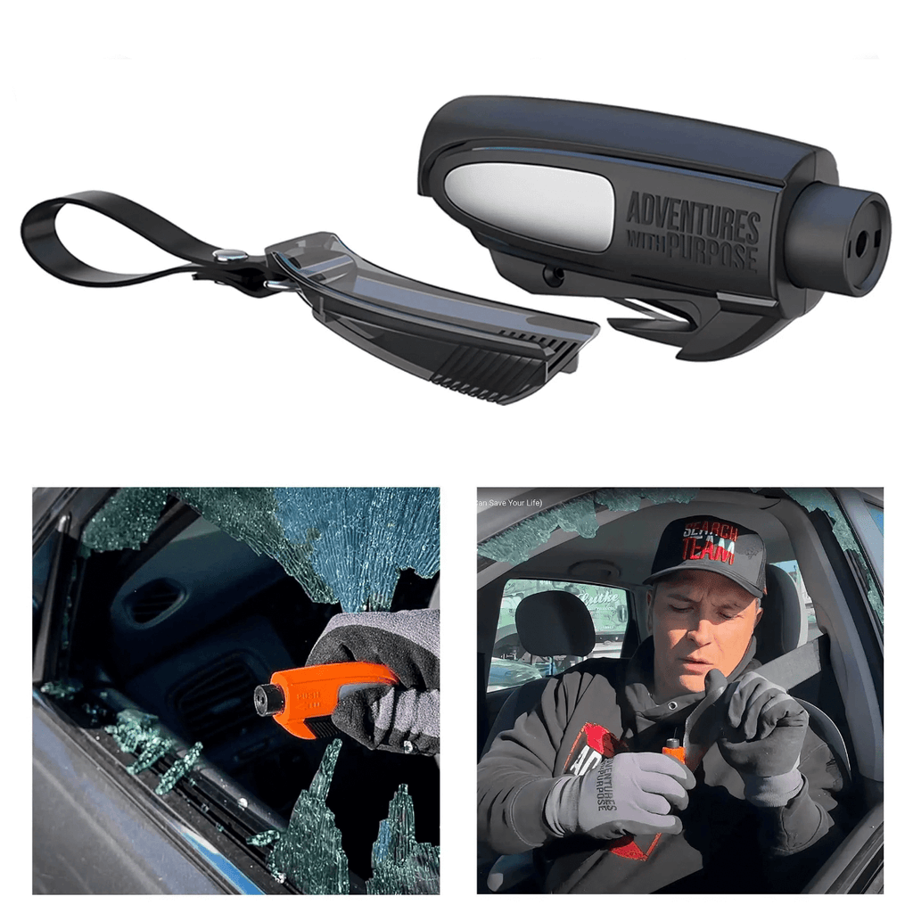 2-in-1 Emergency Window Breaker & Seatbelt Cutter - The misfit market