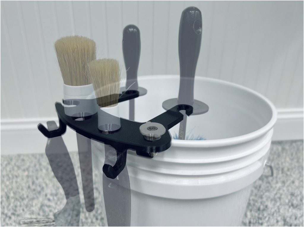 BucketCaddy - Wheel, Tire, & Detailing Brush Organizer for 5-gallon and 6-gallon Car Wash Buckets - The misfit market