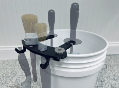 BucketCaddy - Wheel, Tire, & Detailing Brush Organizer for 5-gallon and 6-gallon Car Wash Buckets - The misfit market