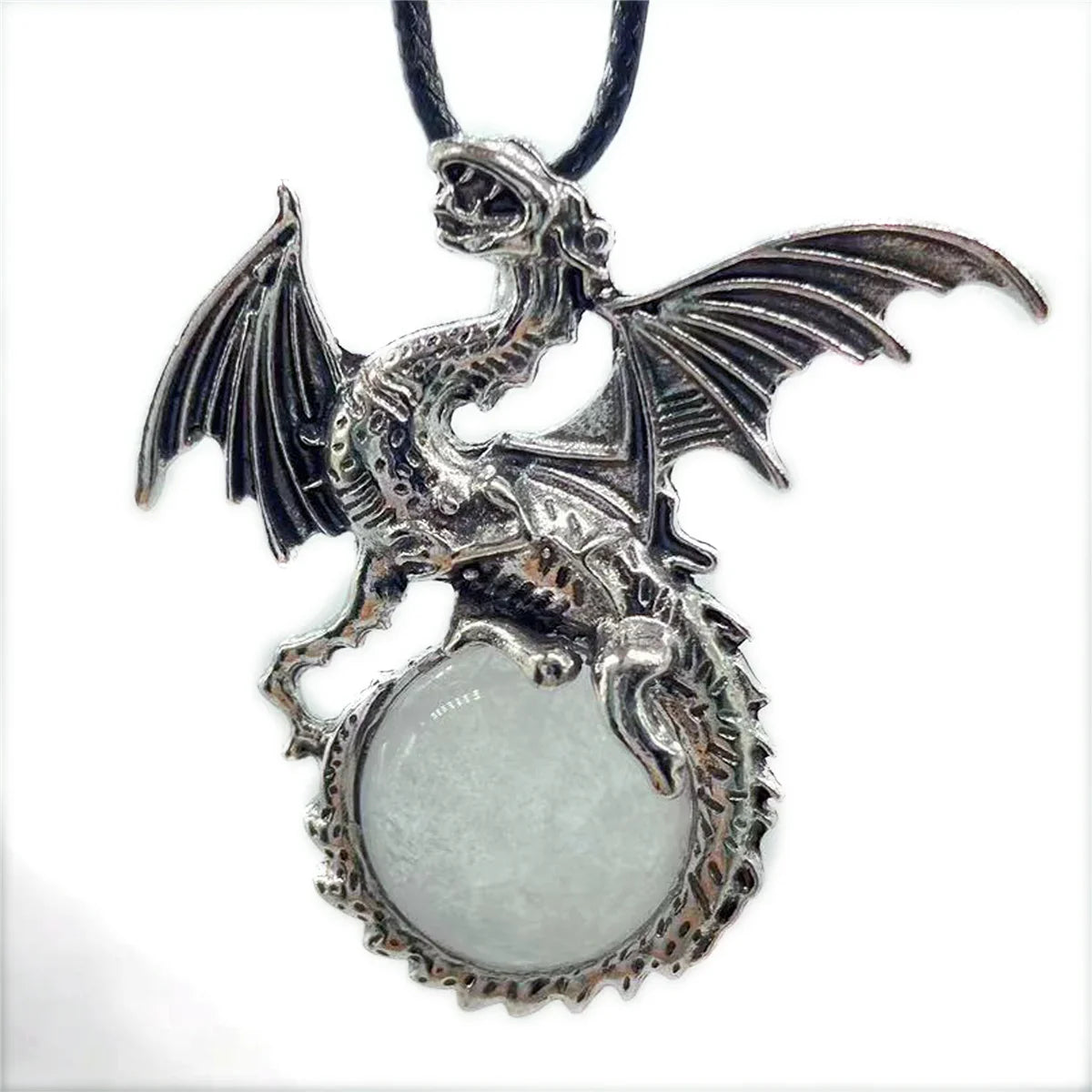 Crystal Dragon Necklace with Crystal Pendant | the misfit market - The misfit market