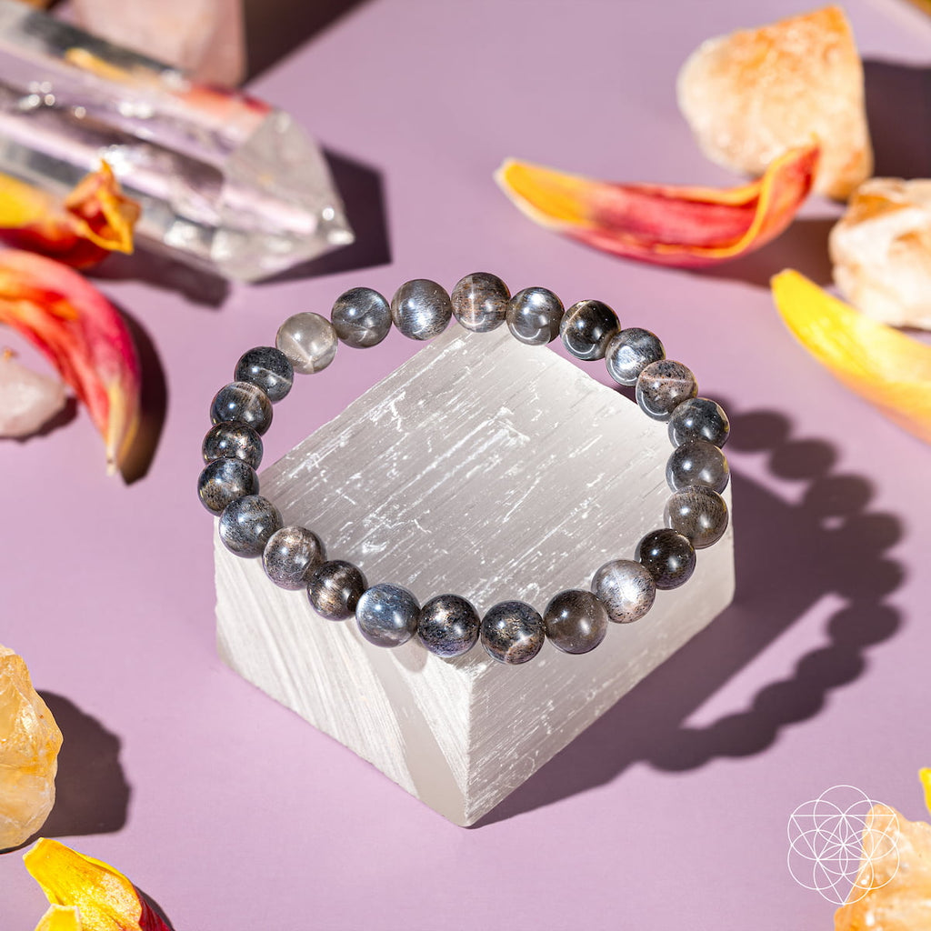 The Empath’s Cord Cutter – Black Moonstone Bracelet - The misfit market